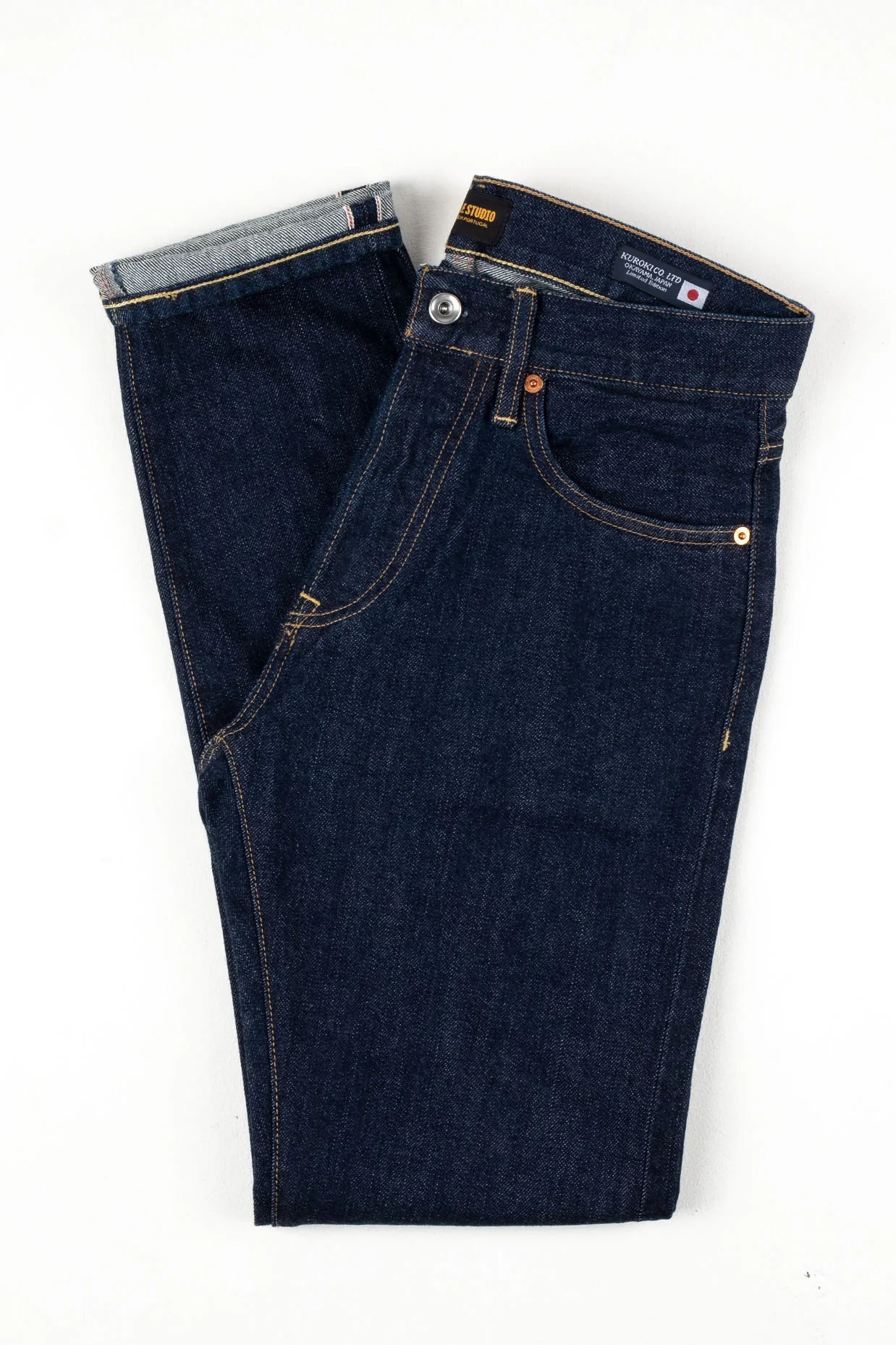 C.O.F. Studio M7 Tapered Kuroki Selvedge Rinsed Denim