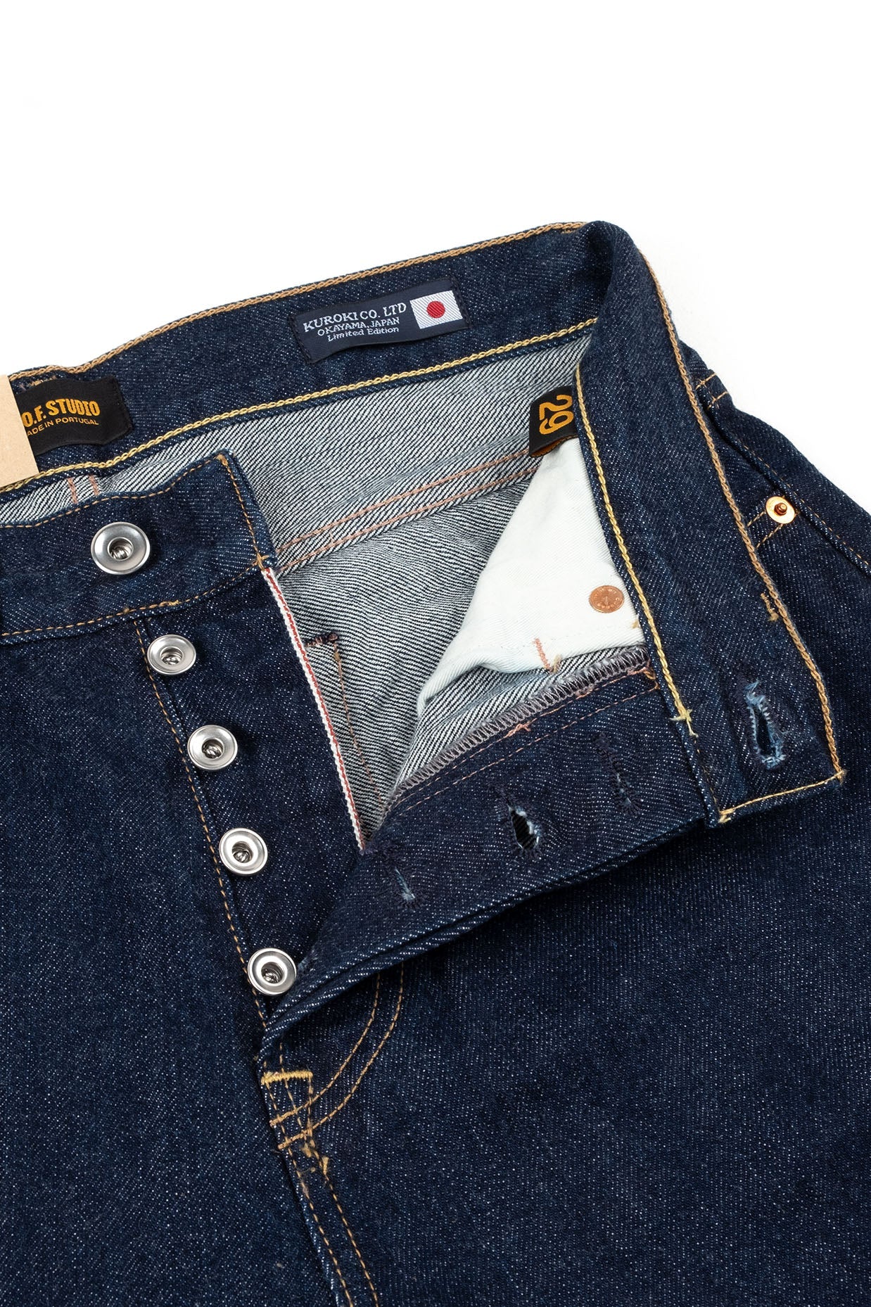C.O.F. Studio M7 Tapered Kuroki Selvedge Rinsed Denim
