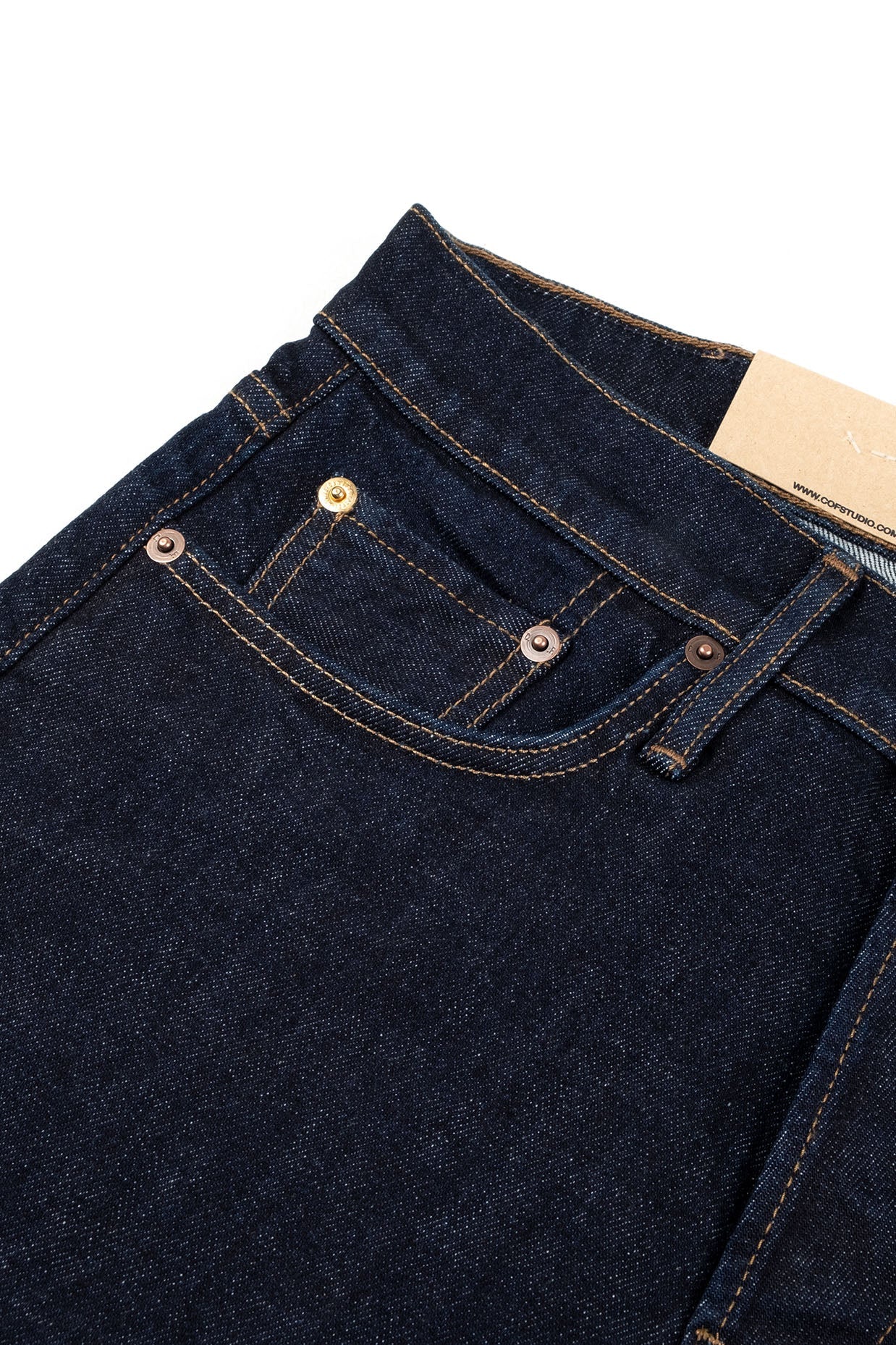 C.O.F. Studio M7 Tapered Comfort Indigo Rinsed Denim