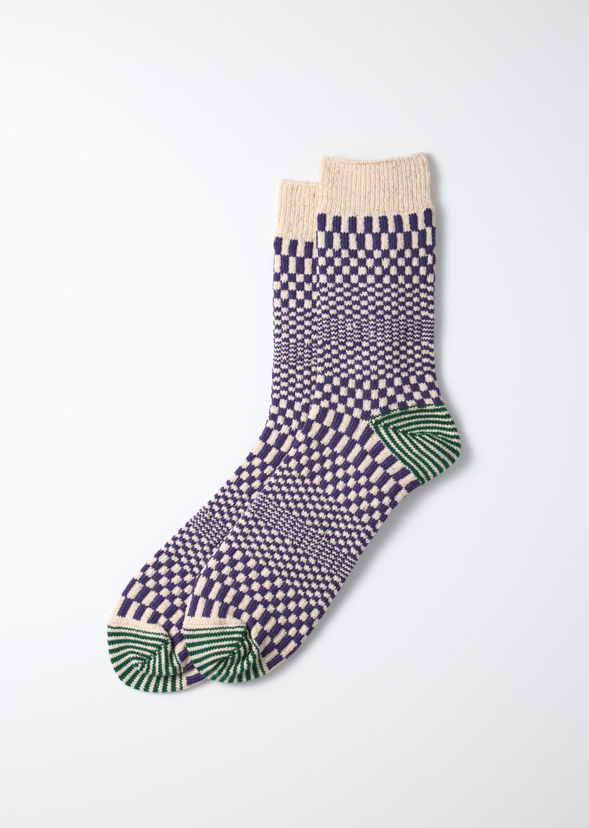 ROTOTO Warped Checker Sock