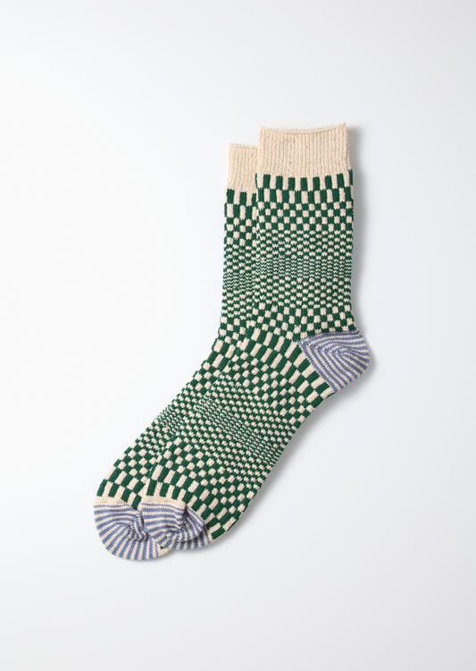 ROTOTO Warped Checker Sock