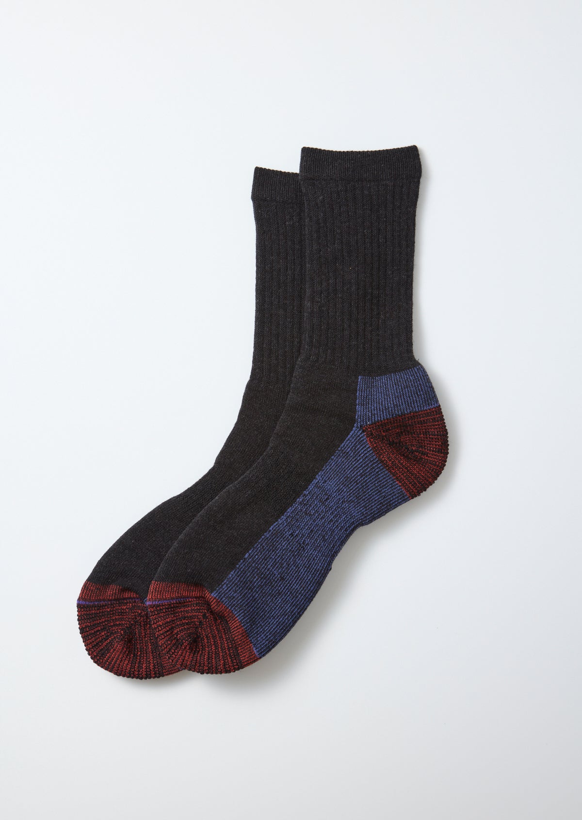 ROTOTO Double Face Merino Socks in Charcoal