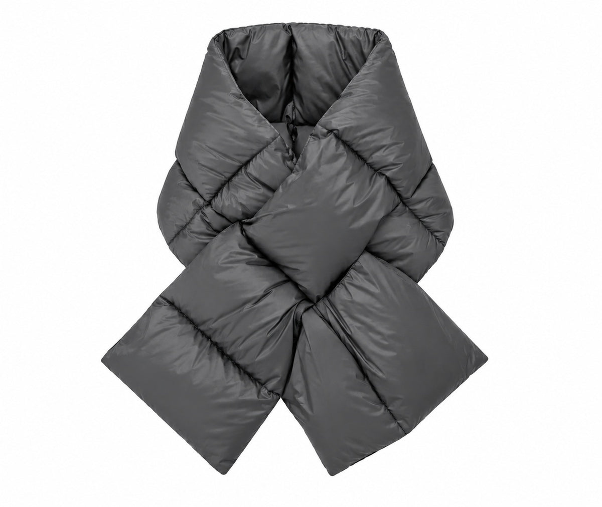 TAION Volume Down Scarf in Dark Gray