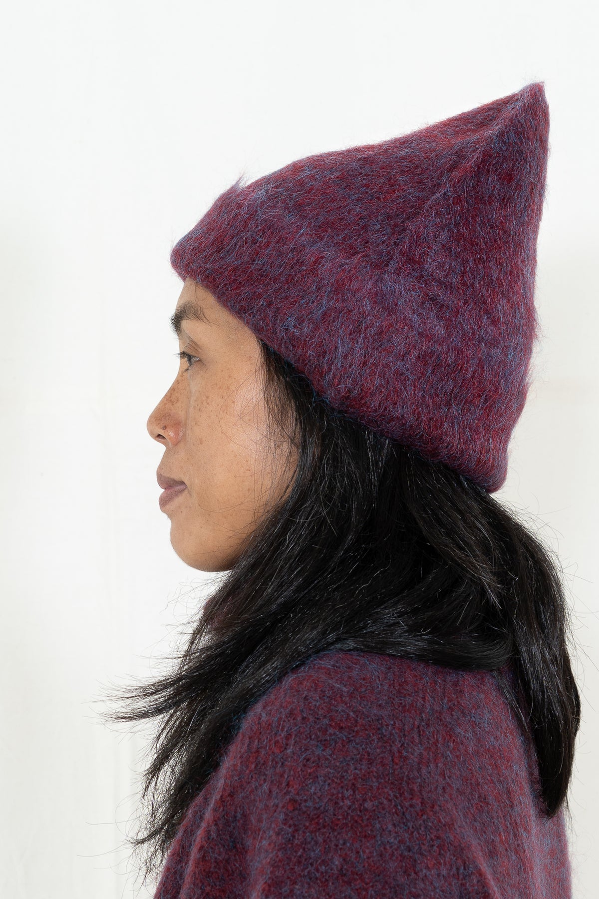 Sayaka Davis Mohair Beanie in Mulberry