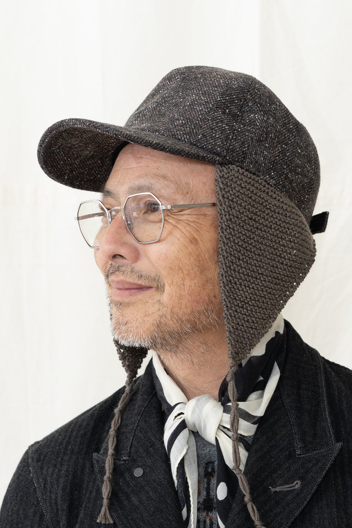 SUPERDUPER Simonon Cap in Tweed Rust
