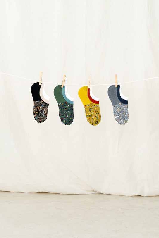 Antipast Women's Mosaic Tile Cover Sock