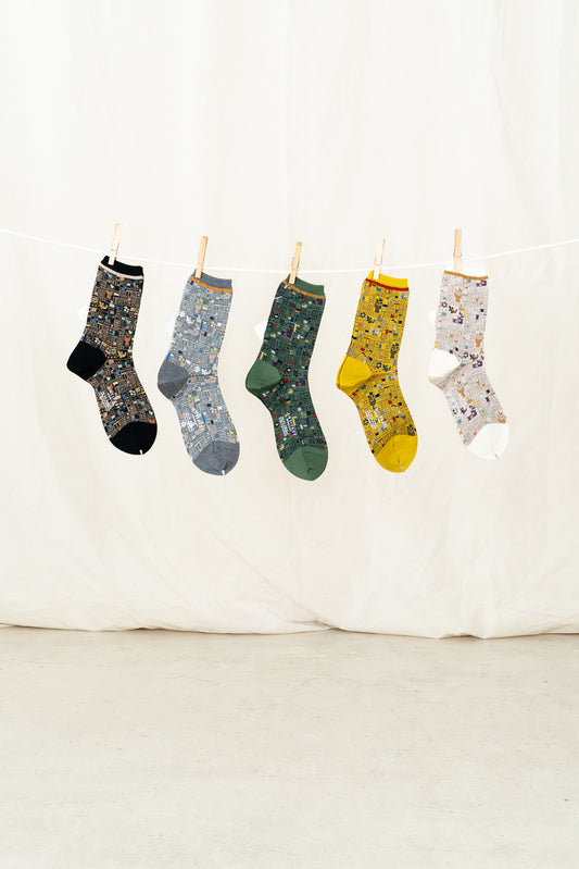Antipast Women's Mosaic Tile Socks