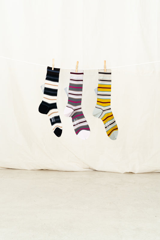 Antipast Men's Random Line Sock