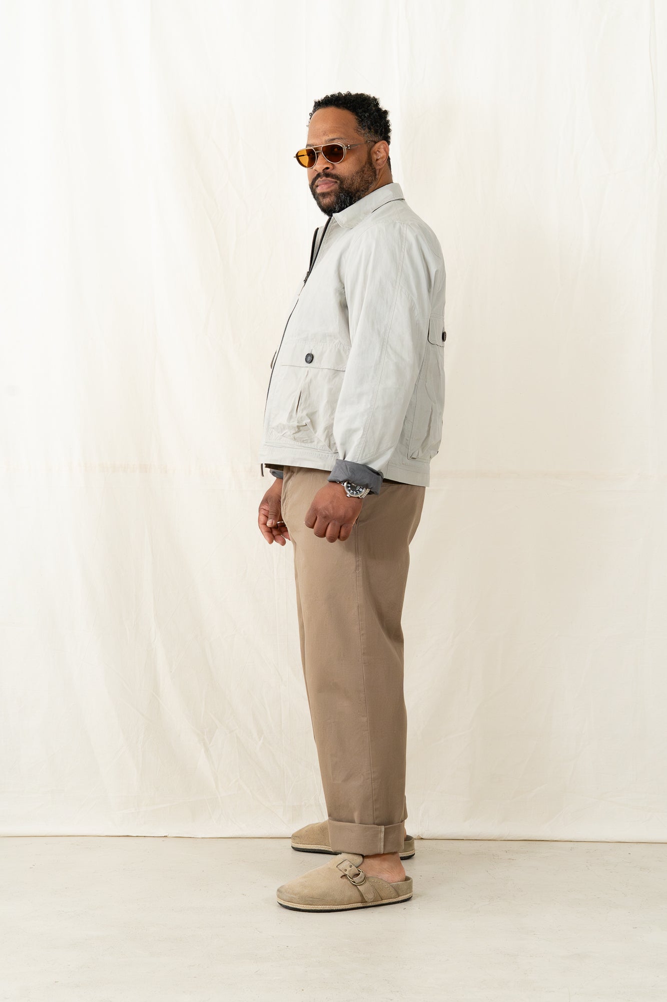 Hansen Dexter Jacket Waxed Concrete