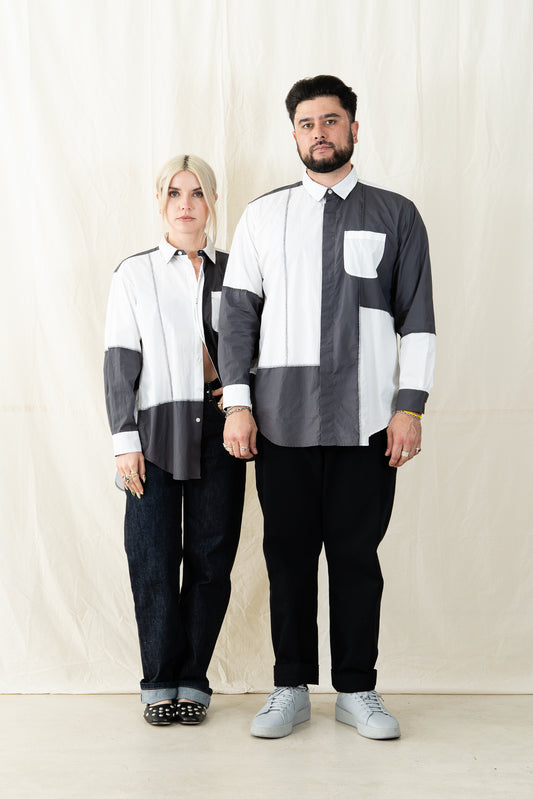 Engineered Garments Combo Short Collar Shirt