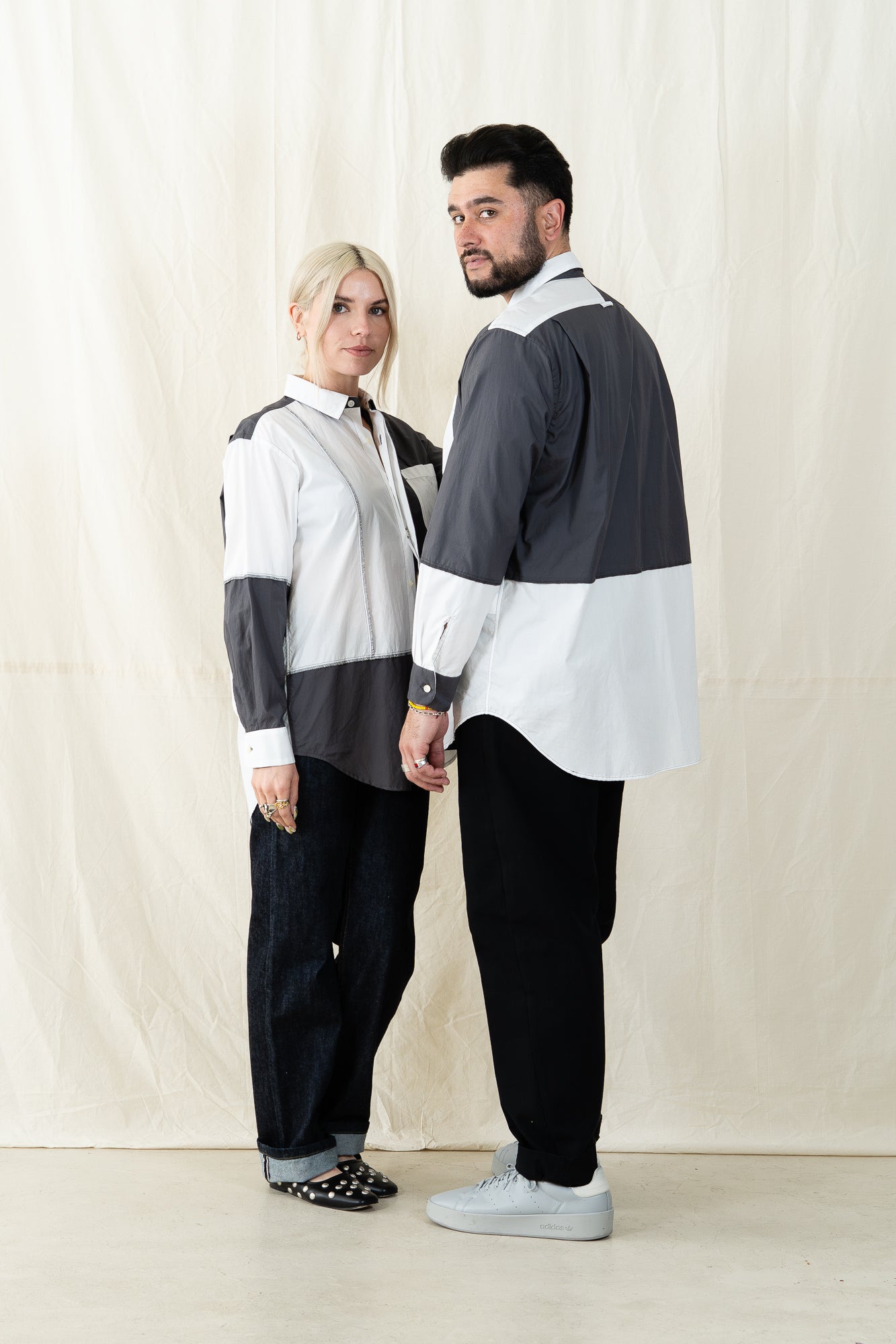 Engineered Garments Combo Short Collar Shirt