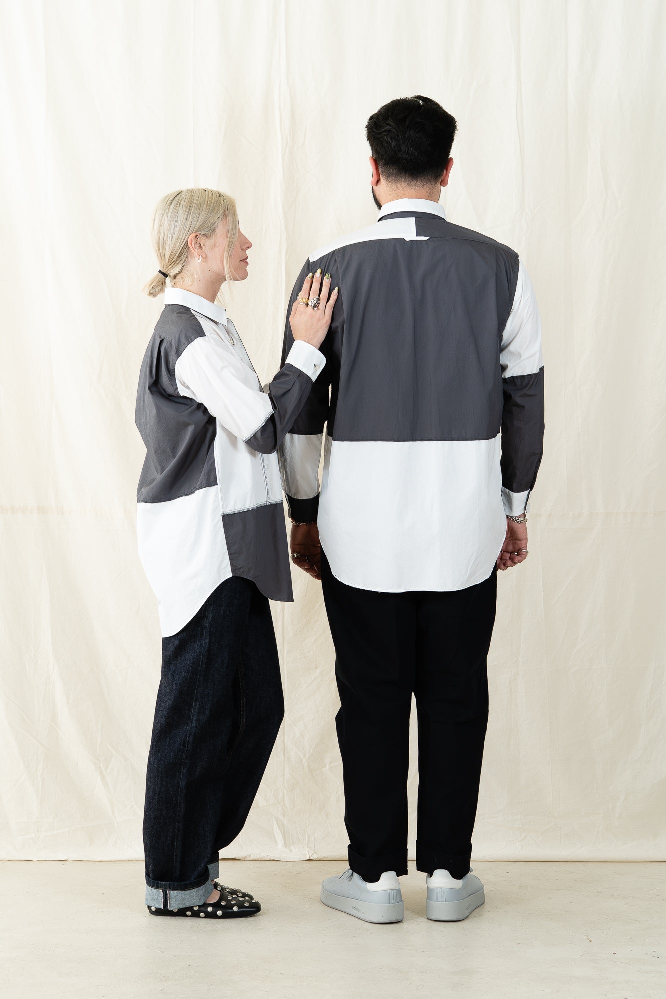 Engineered Garments Combo Short Collar Shirt