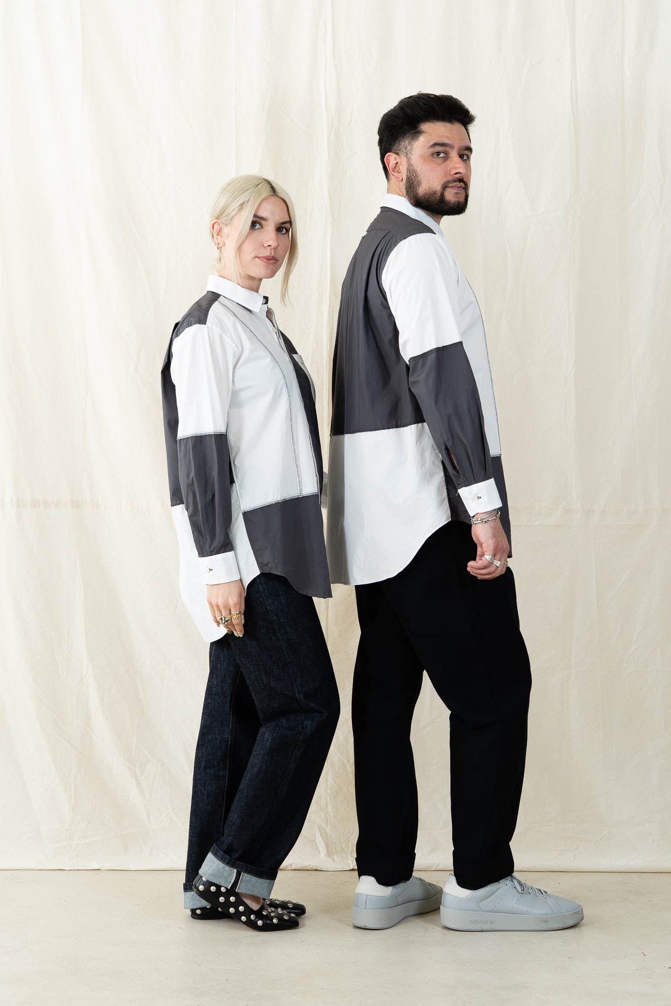 Engineered Garments Combo Short Collar Shirt