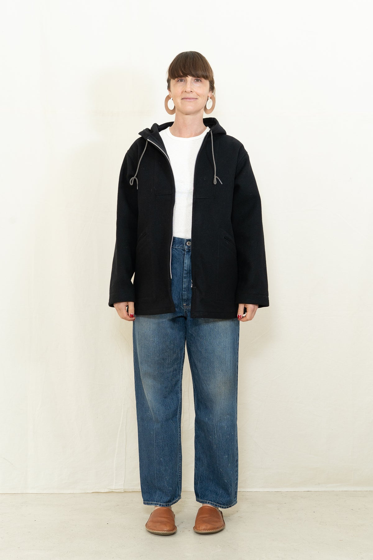 Chimala Double Melton Cadet Parka in Black