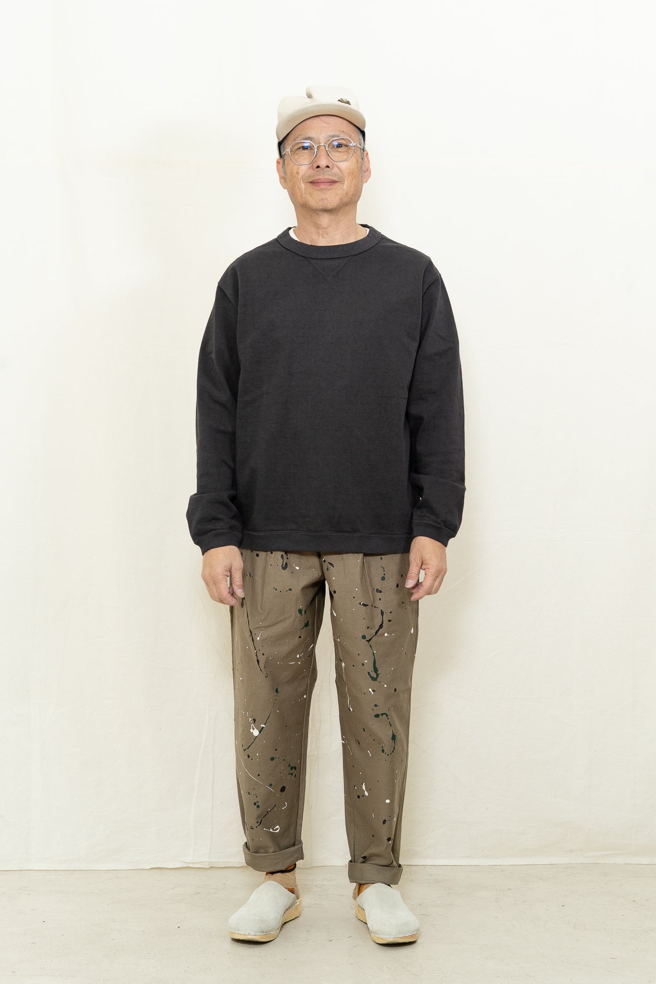 【Jackman】Dotsume Rib T-Shirt black Jackman Dotsume Rib LS T-Shirt in Ink Black – AB FITS