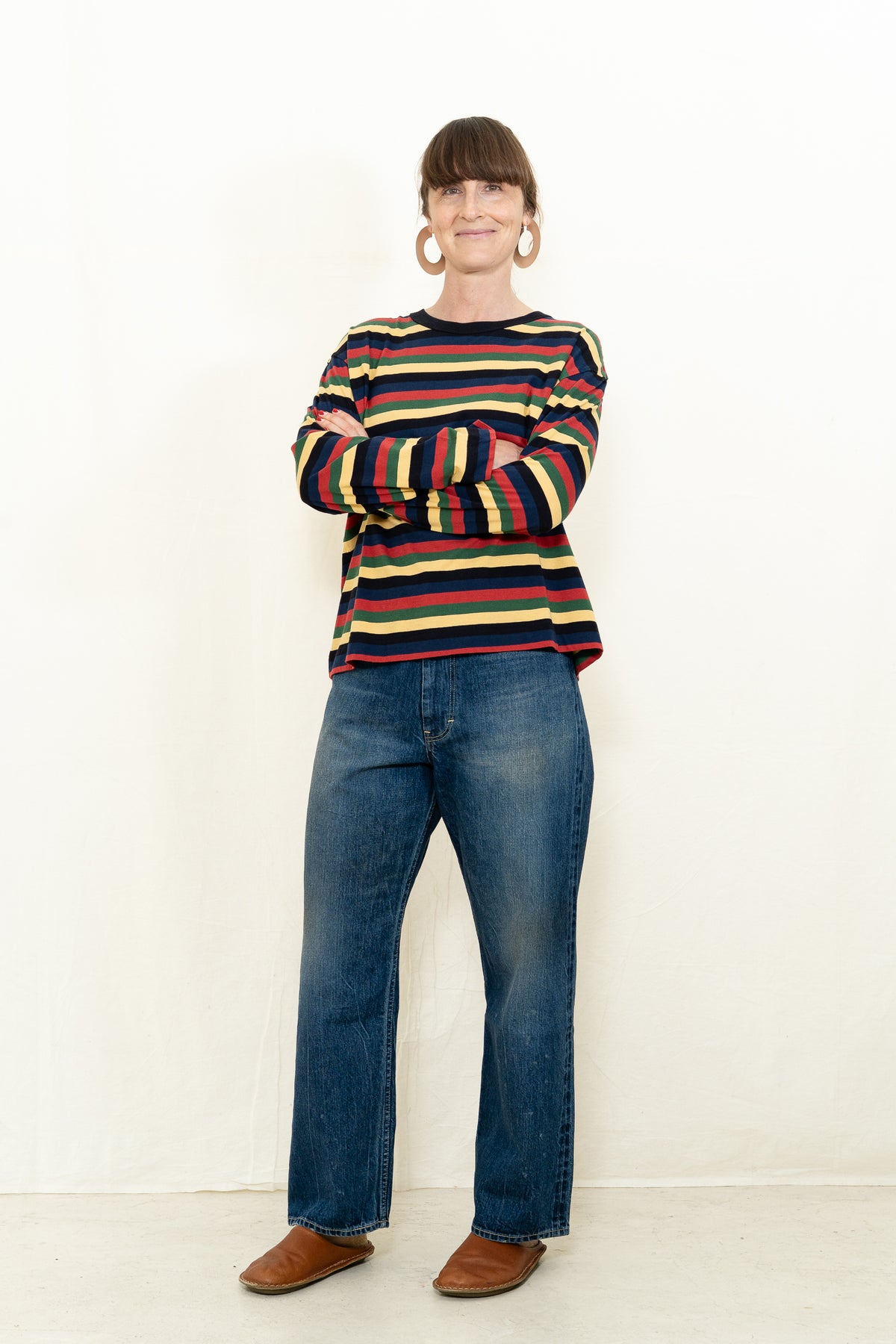 Thinking MU Multicolor Striped Emily T-Shirt