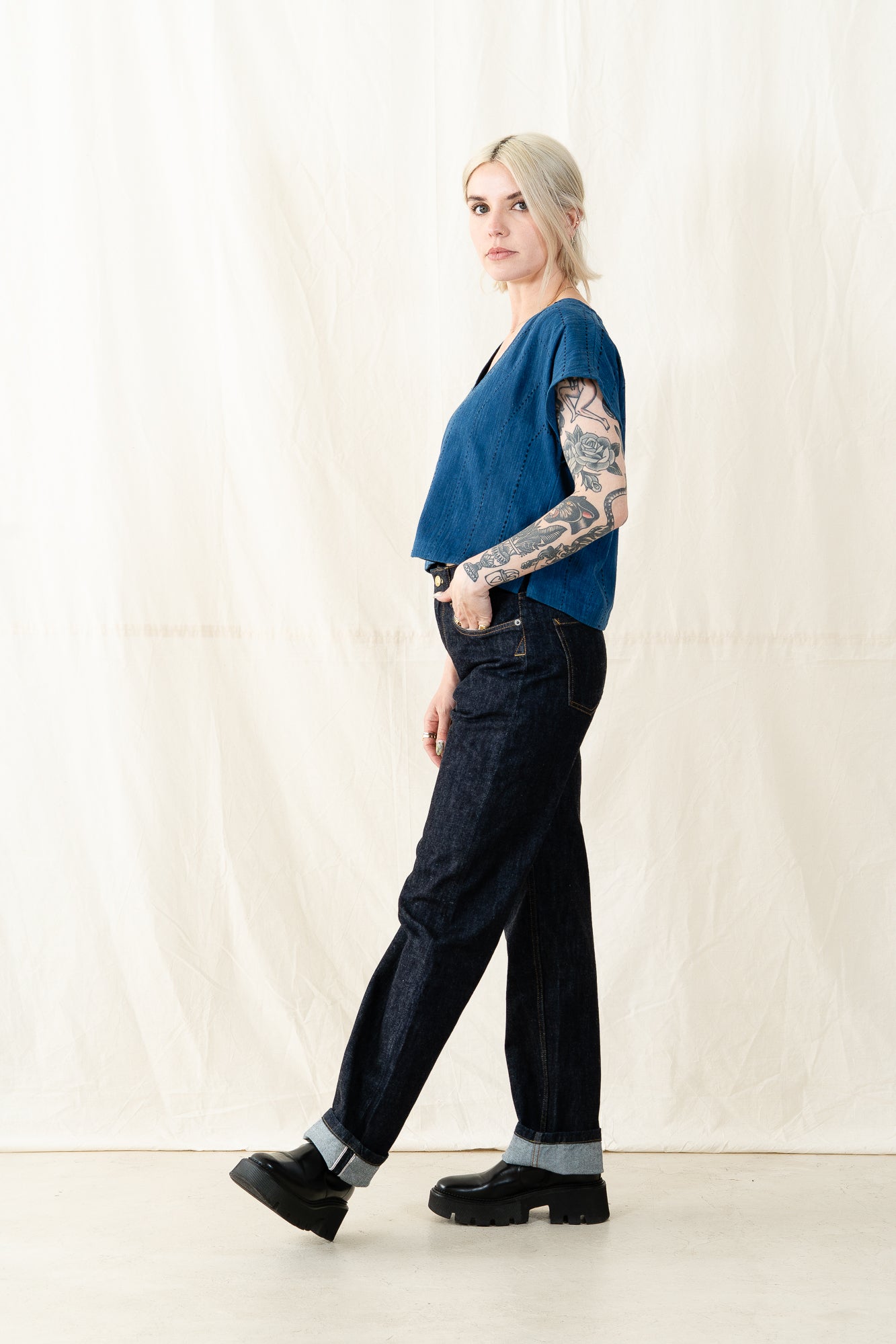 Nymane Hand Embroidered Easy Tee