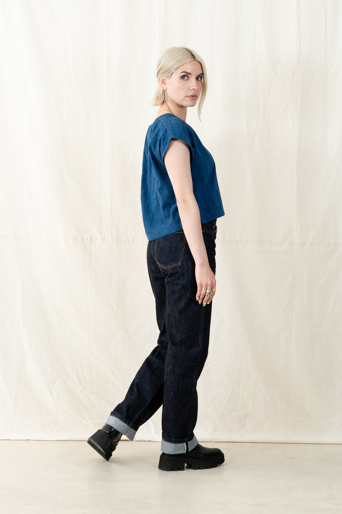 Nymane Hand Embroidered Easy Tee