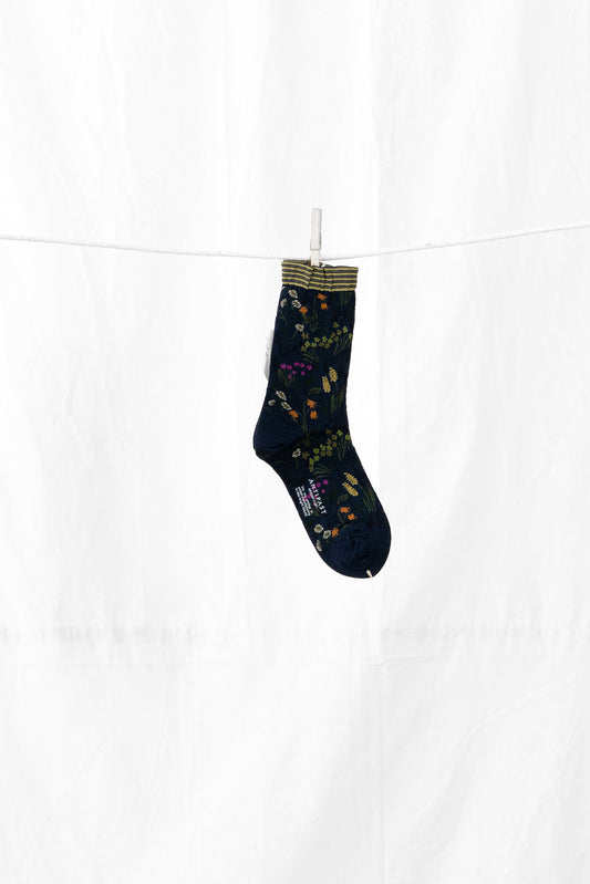 Antipast Morris' Garden Women's Socks - Navy