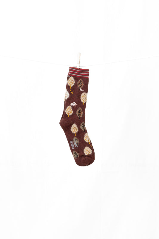 Antipasat Where is Rabbit? Women's Socks - Terracotta
