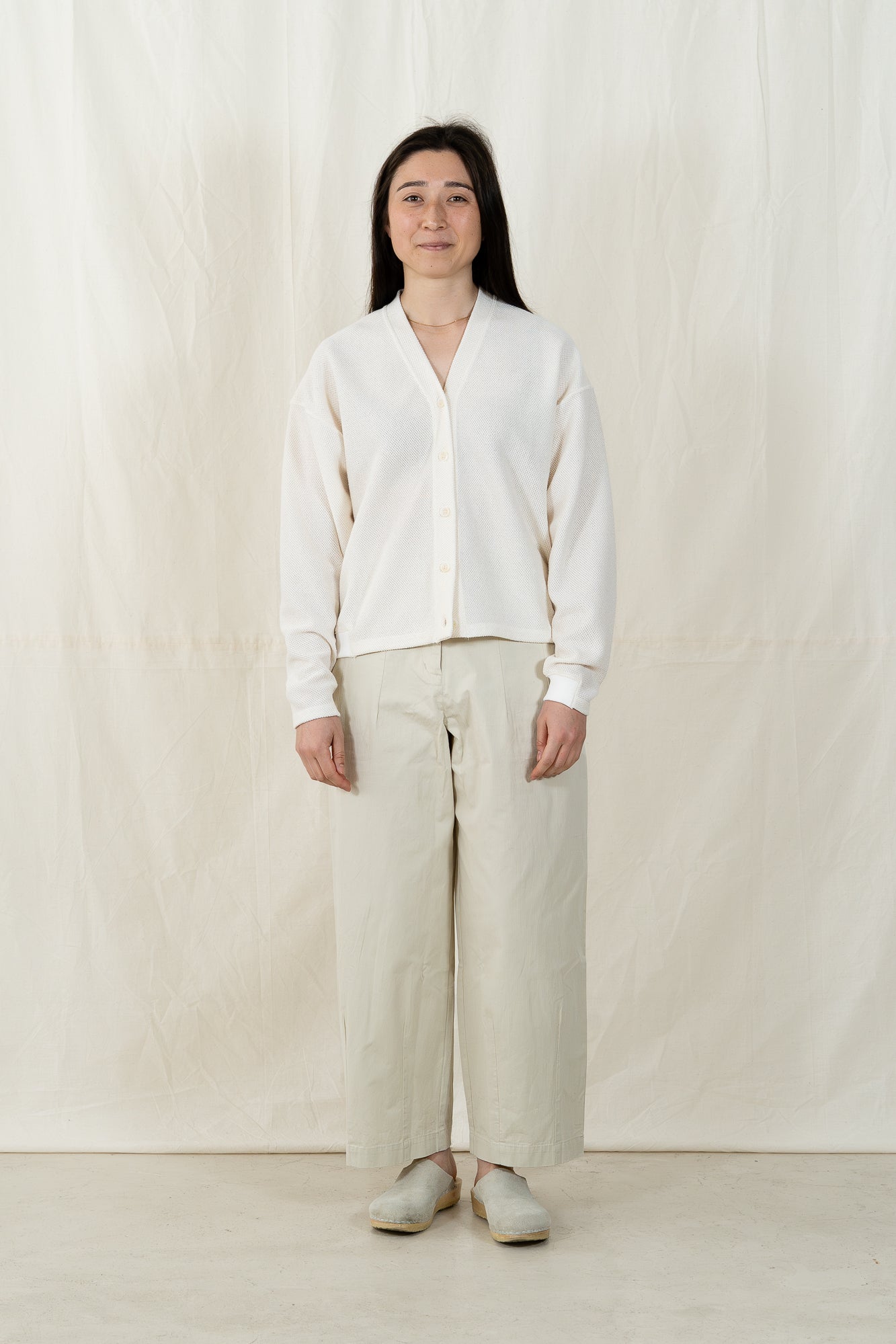 V::Room Cotton Mesh Cardigan