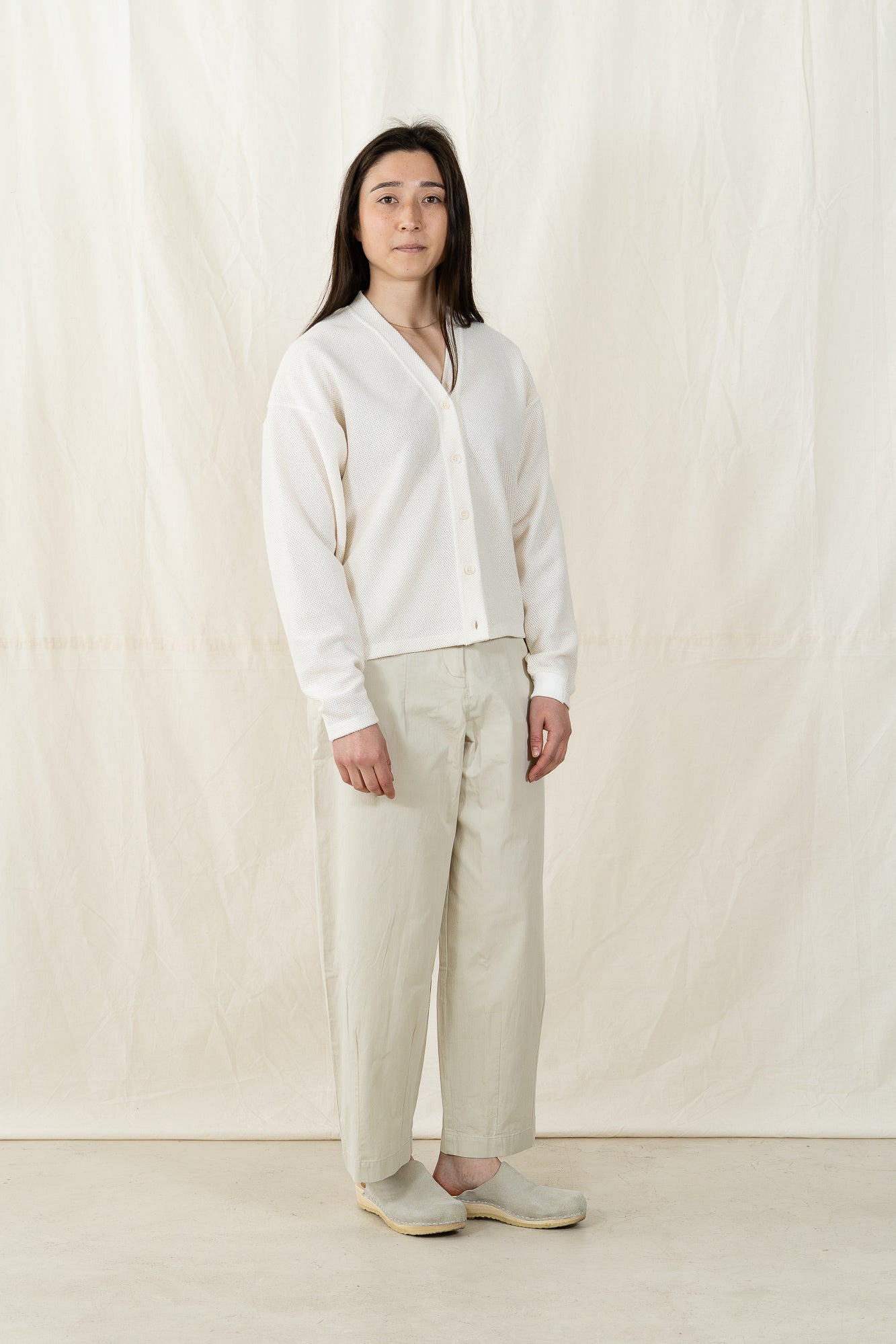 V::Room Cotton Mesh Cardigan