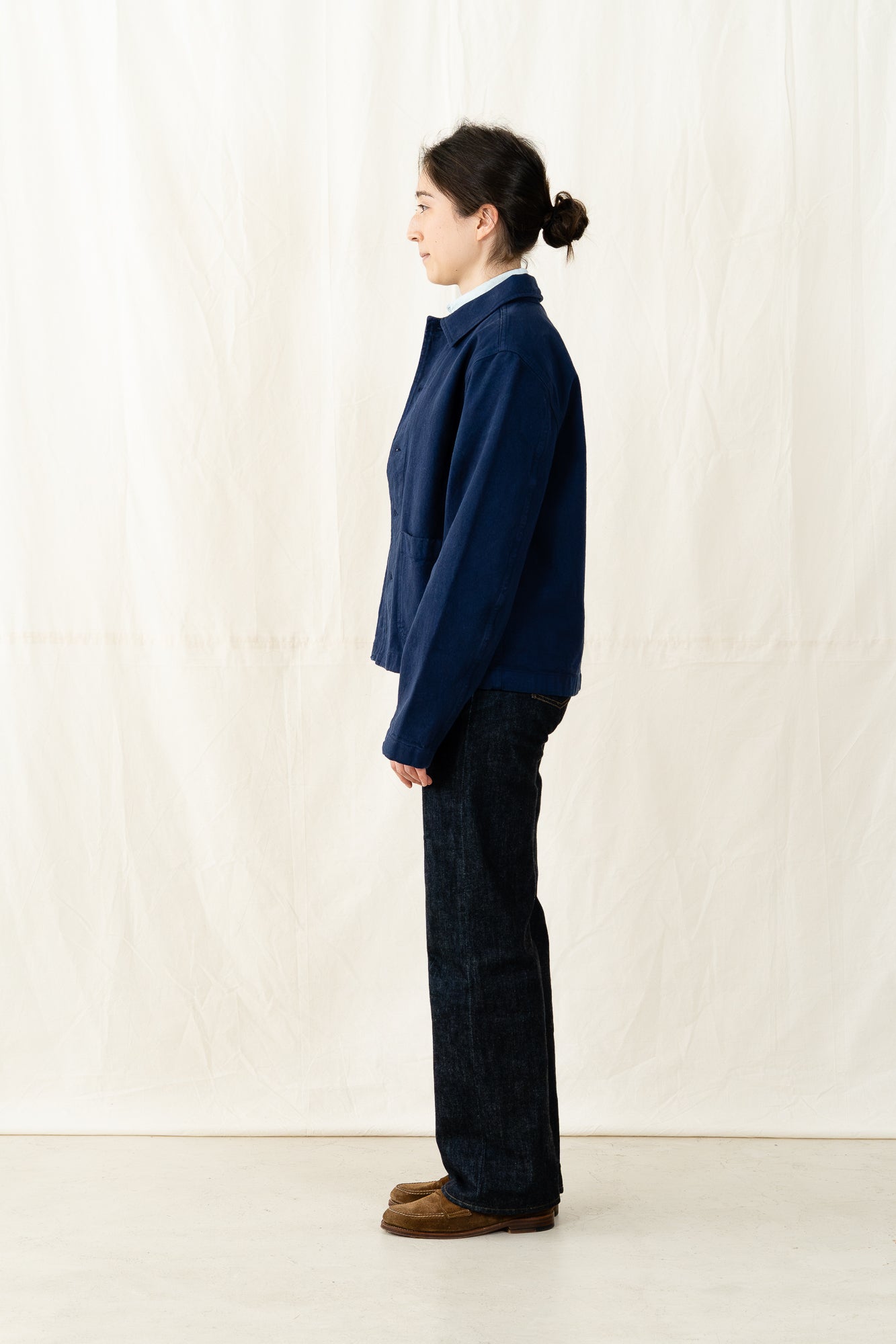 Merz b. Schwanen Cropped Broken Twill Jacket