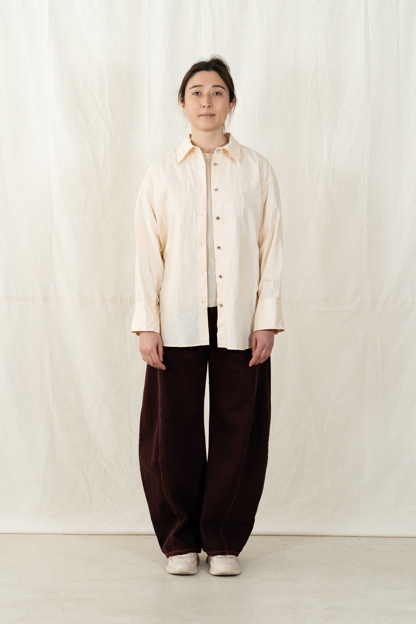 Sayaka Davis Crinkled Oversized Shirt