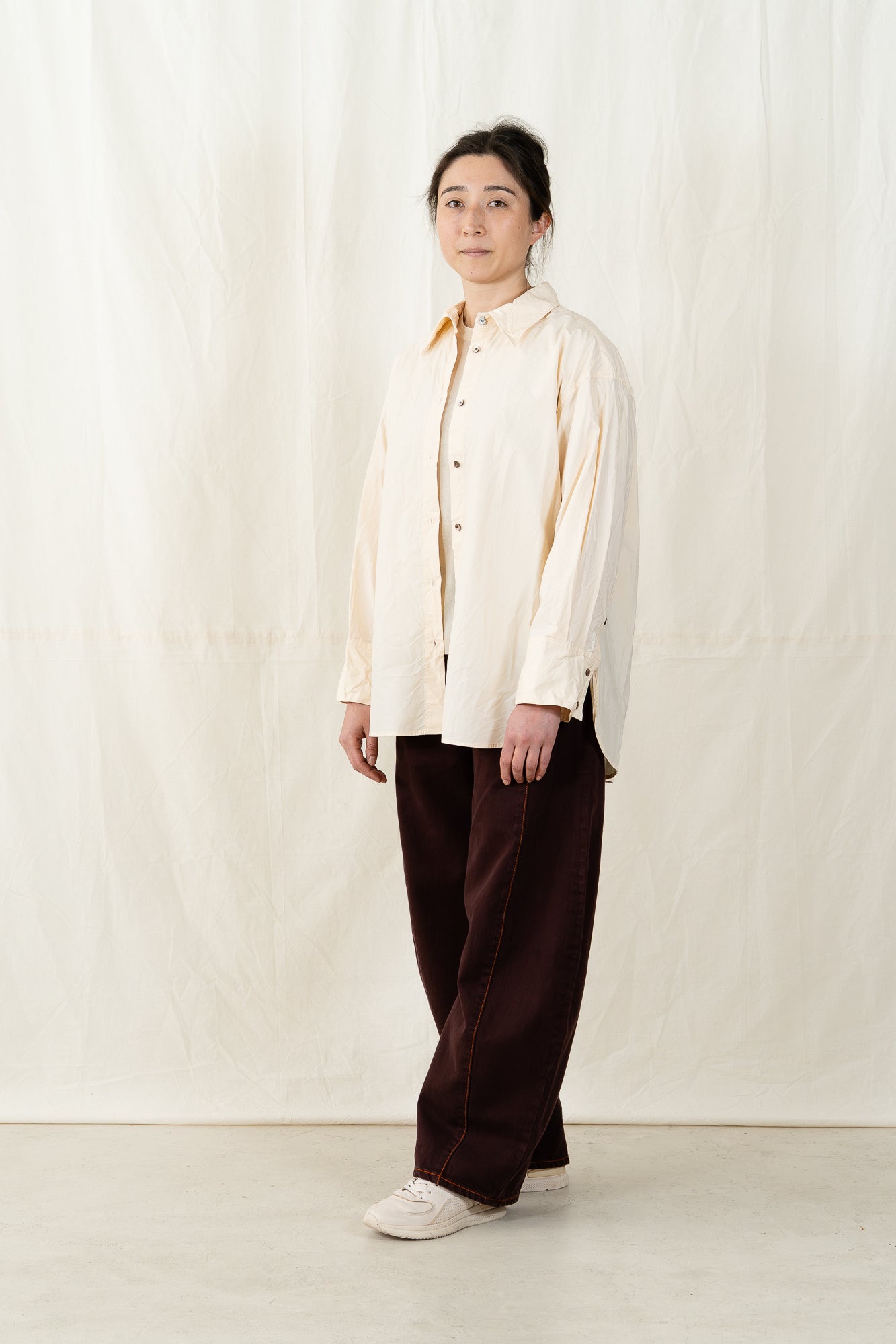 Sayaka Davis Crinkled Oversized Shirt