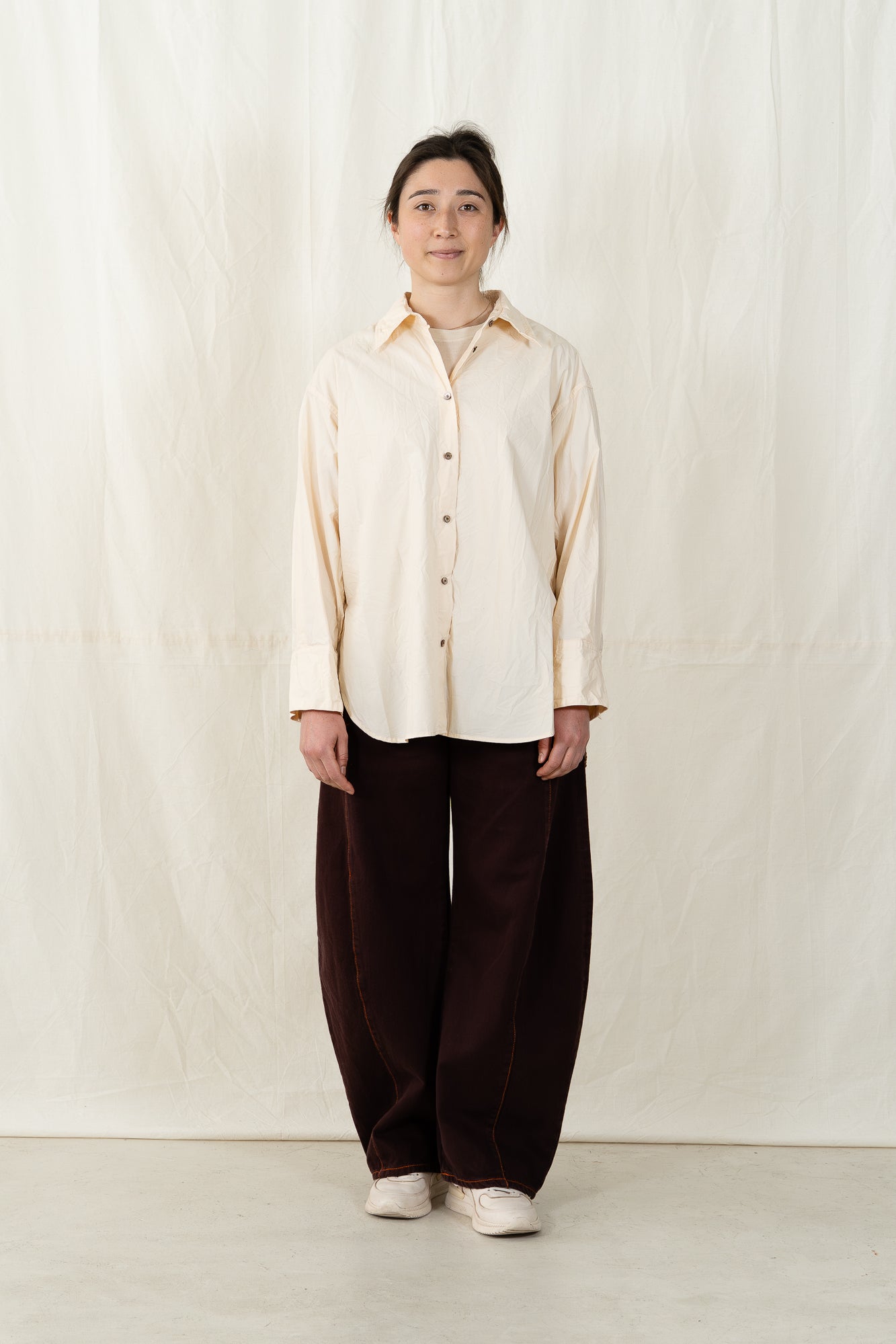 Sayaka Davis Crinkled Oversized Shirt