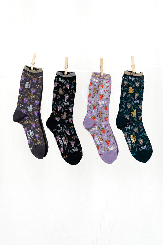 Antipast Garden Cat Women's Socks