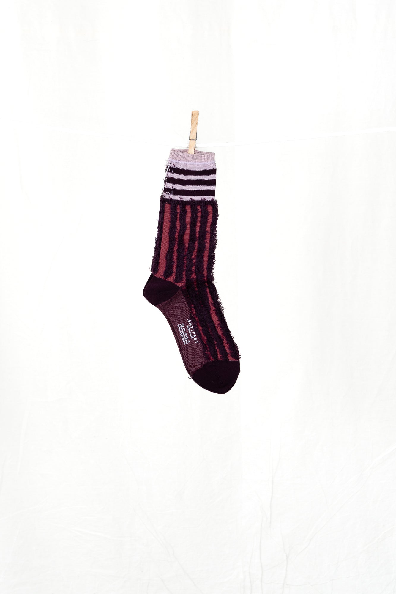 Antipast Stripe and Fringe Women's Socks