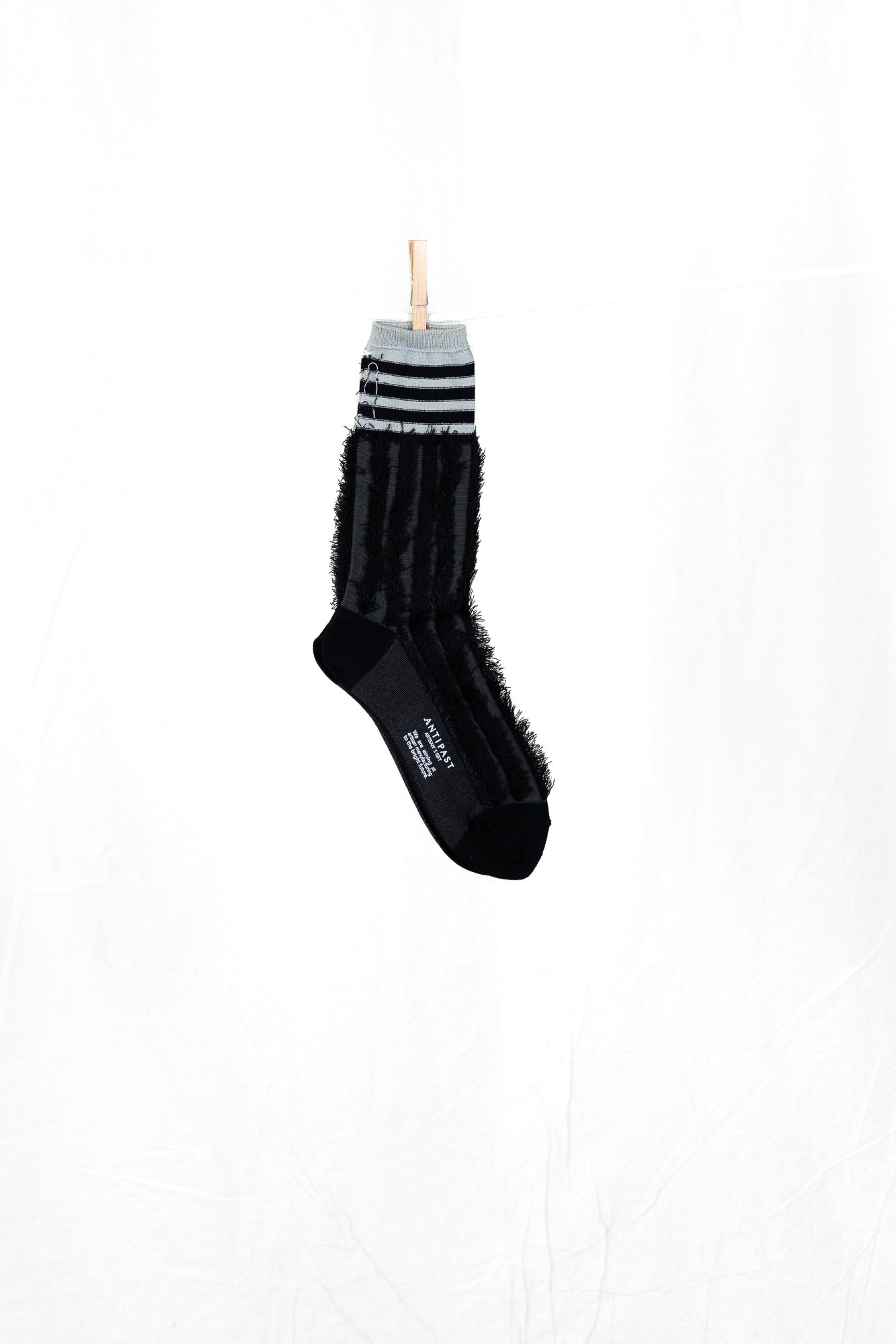 Antipast Stripe and Fringe Women's Socks