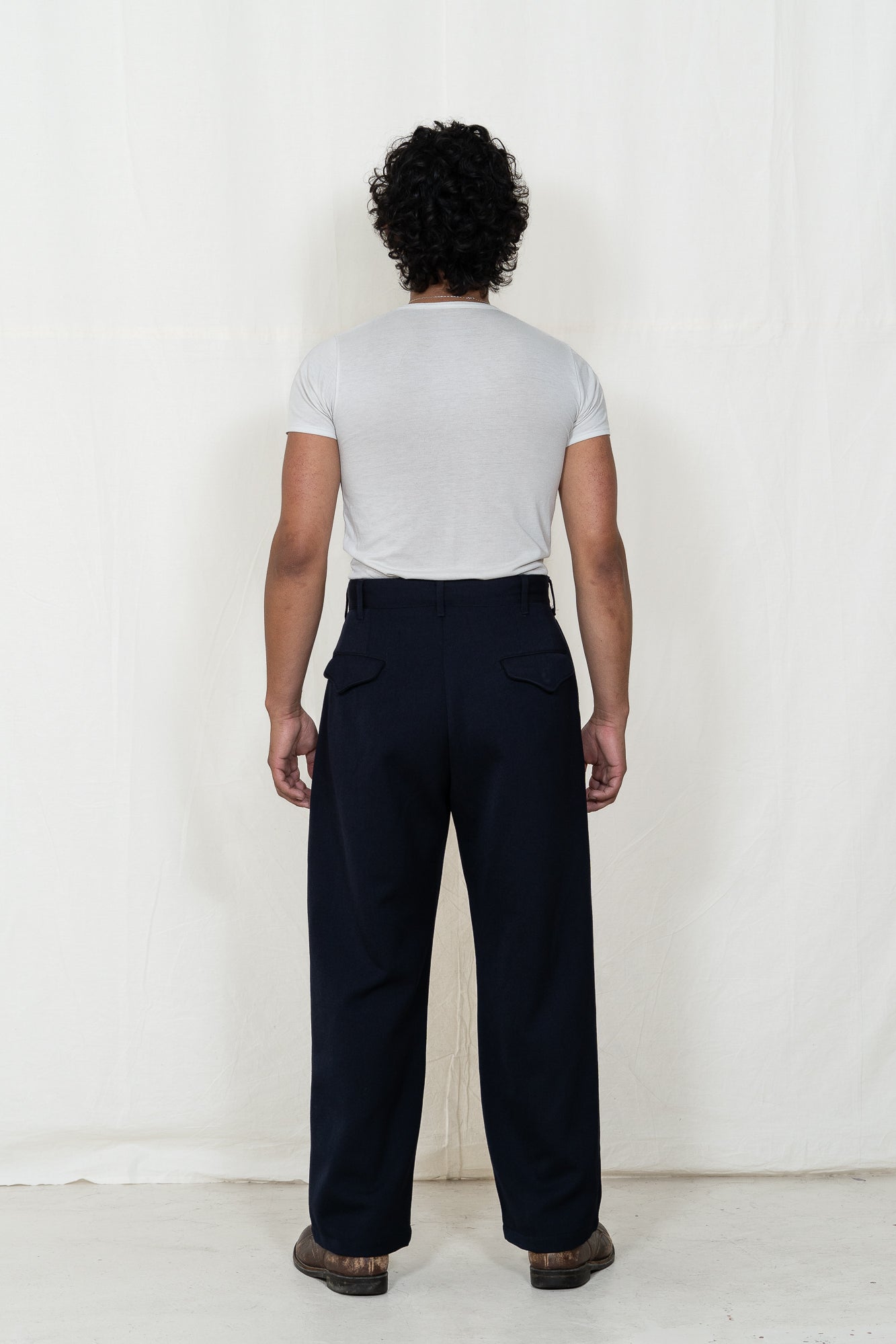 Engineered Garments Dk Navy Wool Officer Pant