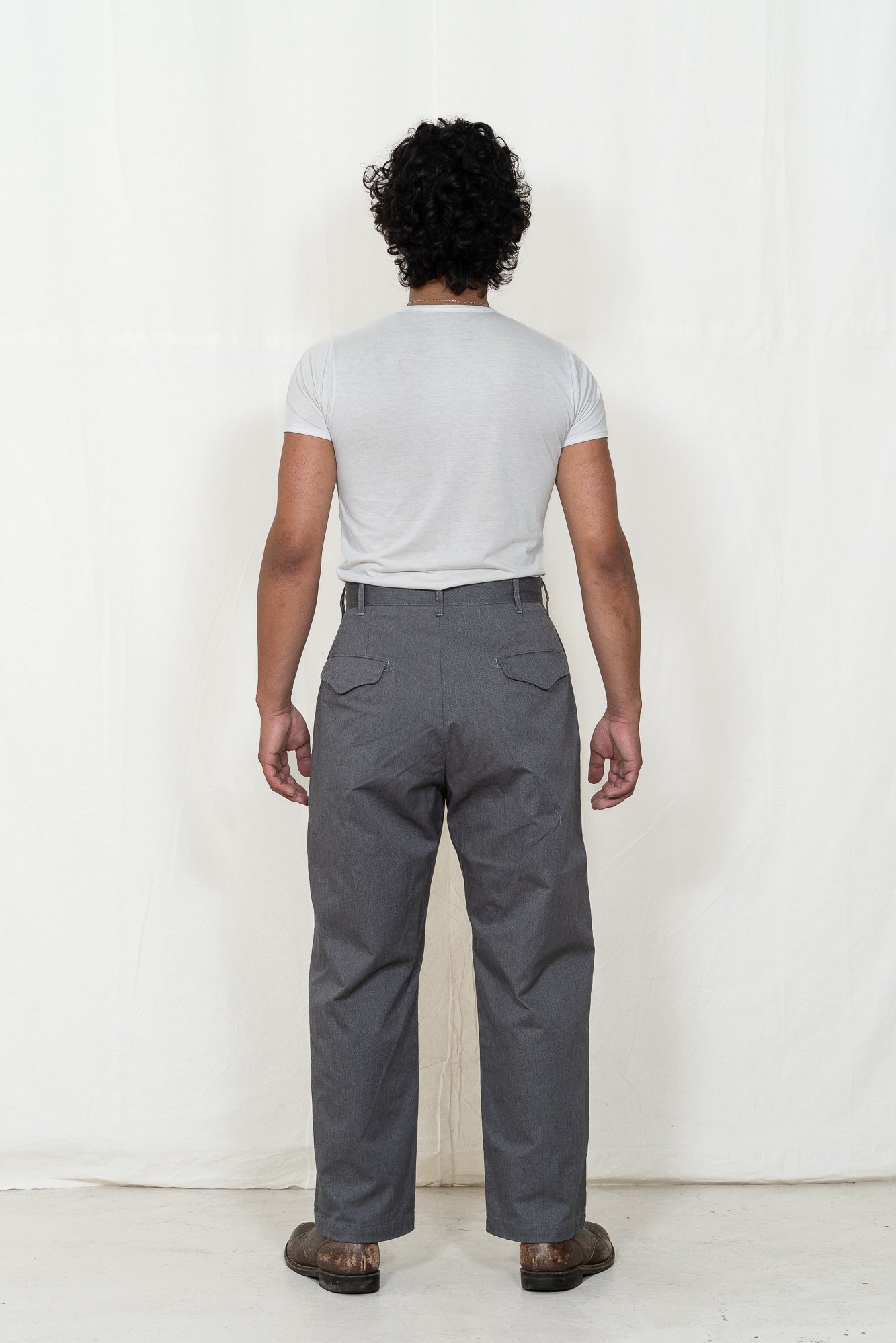 Engineered Garments Grey Twill Officer Pant