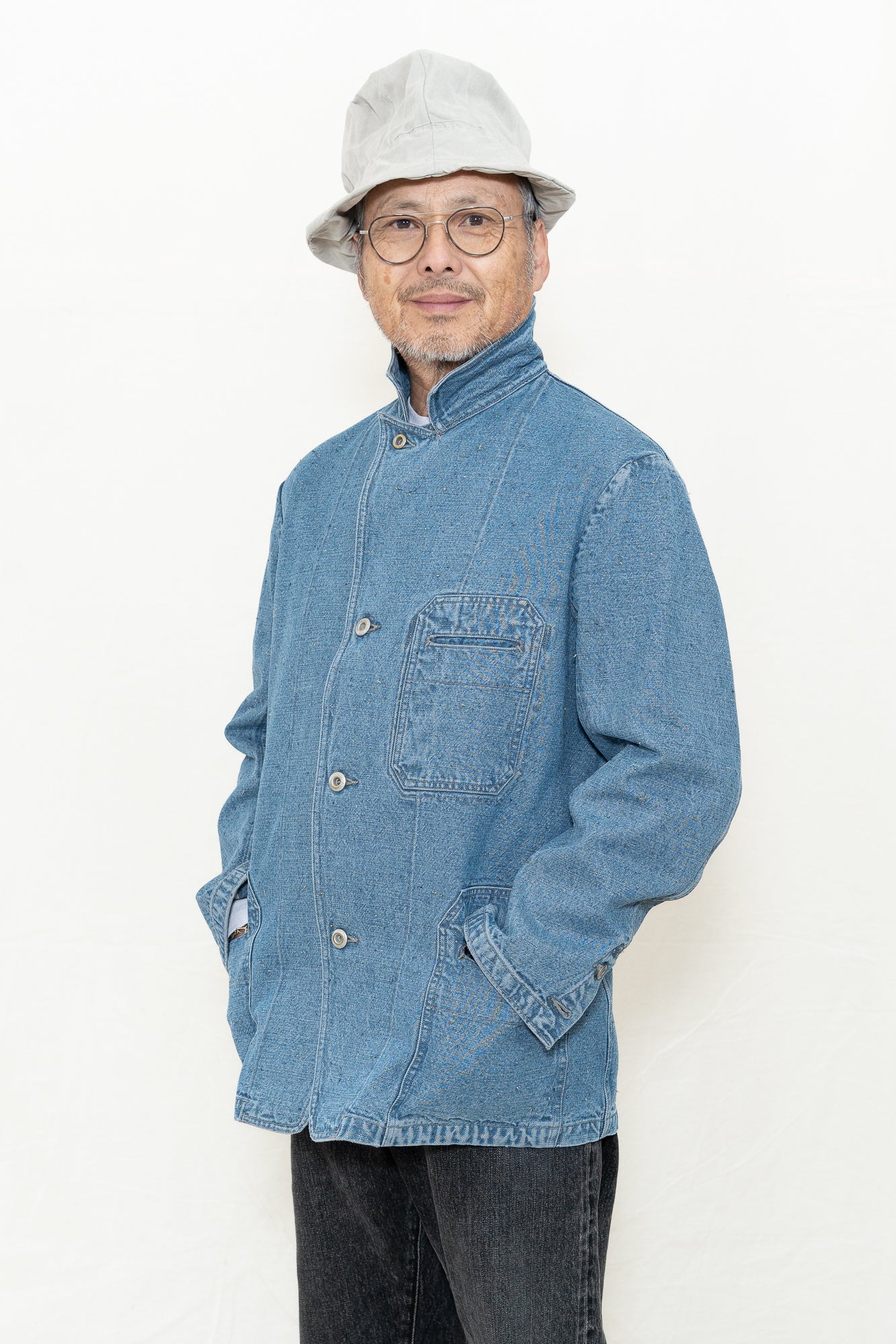 Motiv Mfg Castel Jacket in Donegal Denim