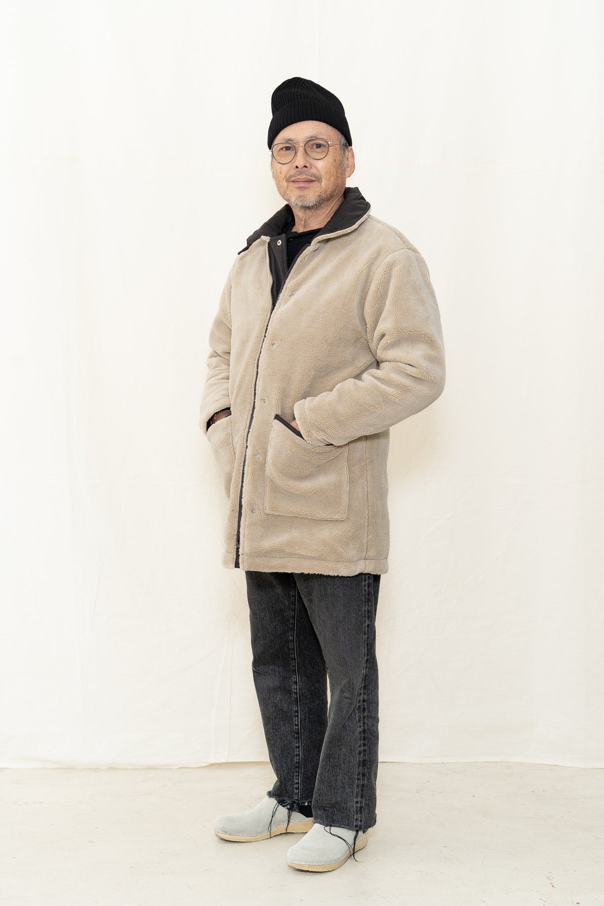 TAION Reversible N-1 Jacket-Dk Choco-Beige