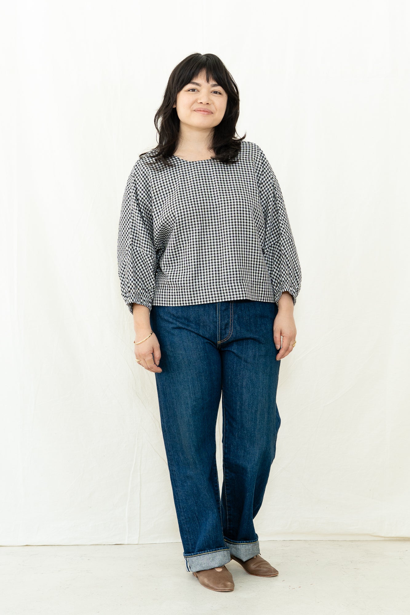 BEAUMONT ORGANIC Ivy-Cay Gingham Top