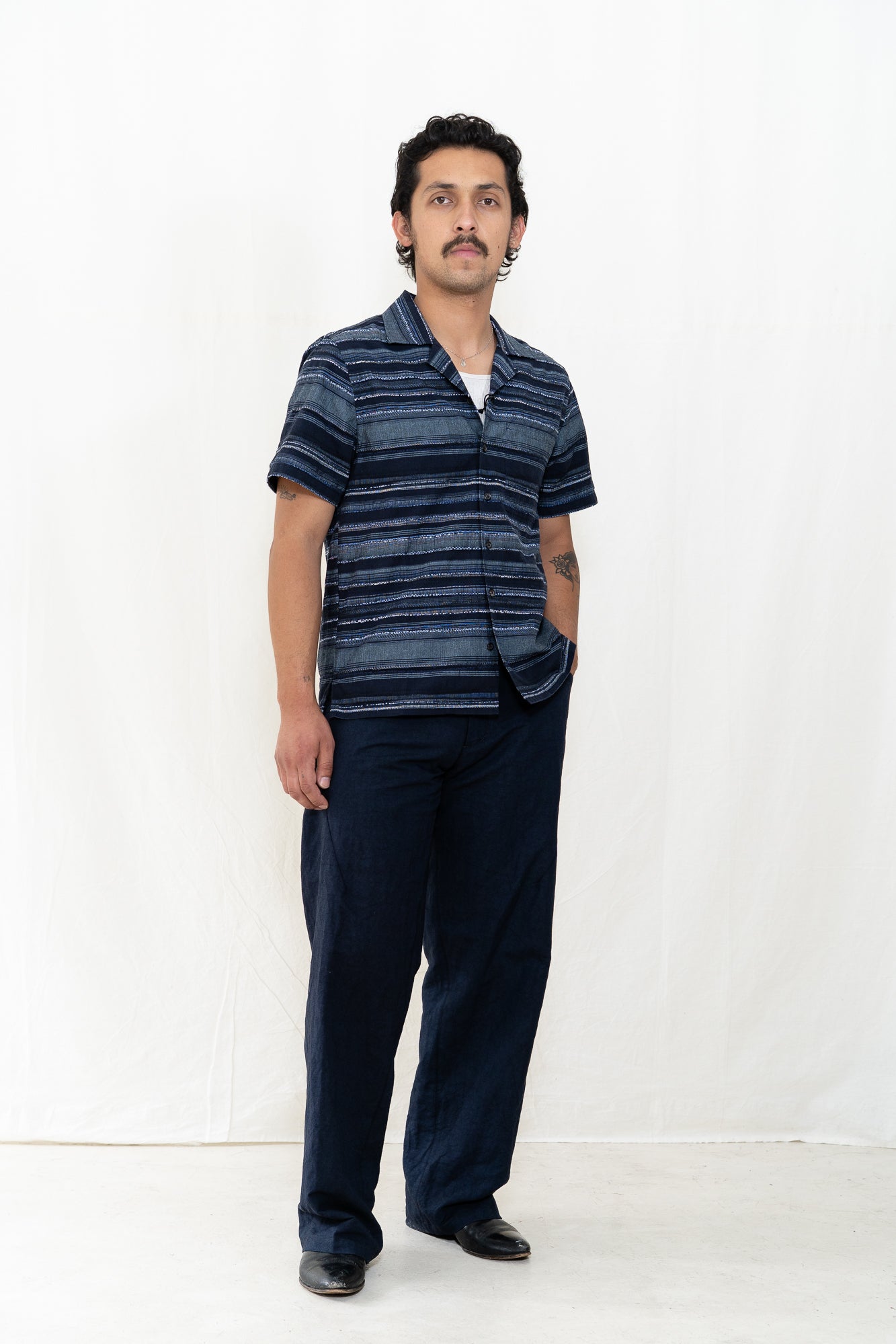 HANSEN Caleb Shirt Multiple Blue
