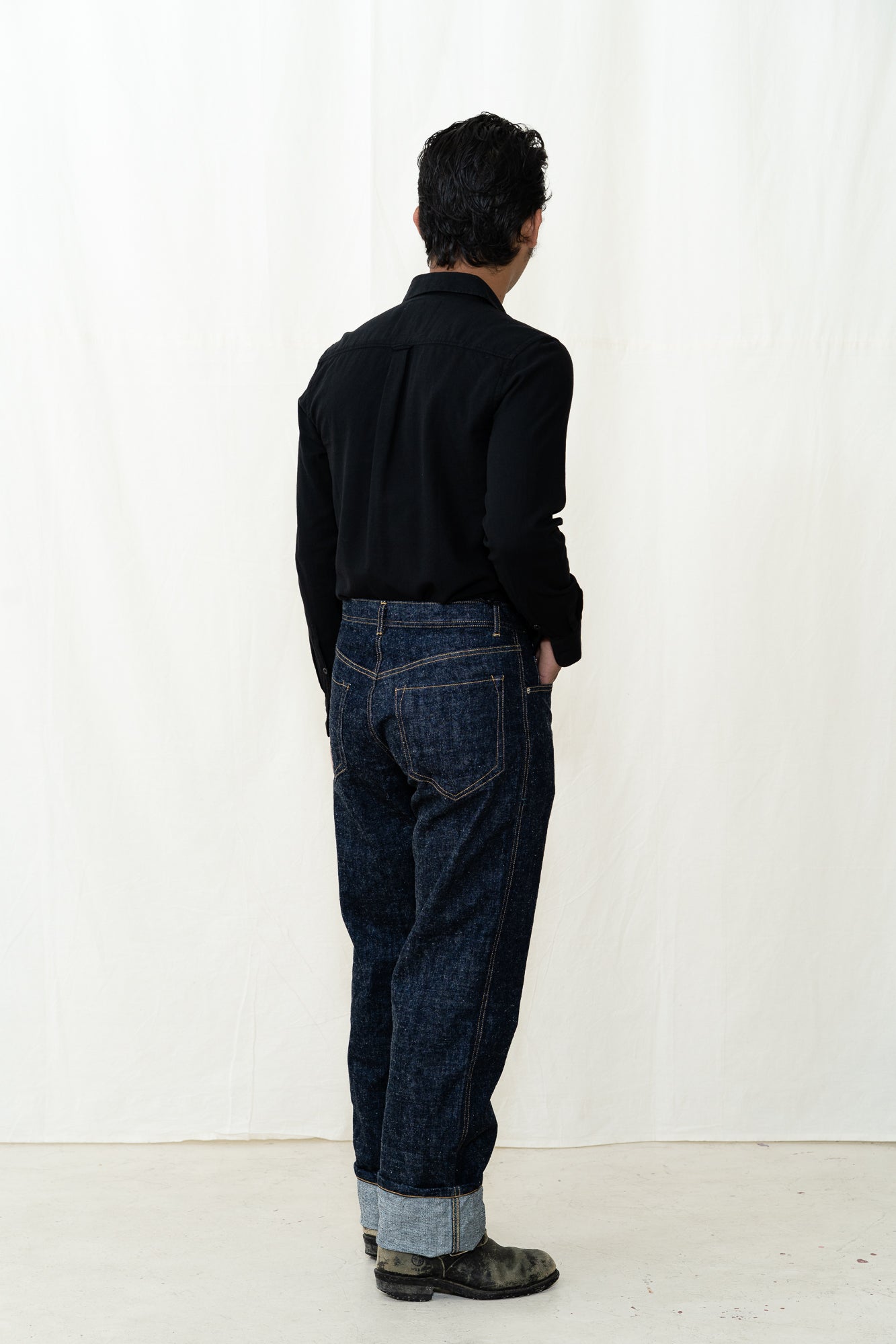 HANSEN Henning Shirt in Black / White