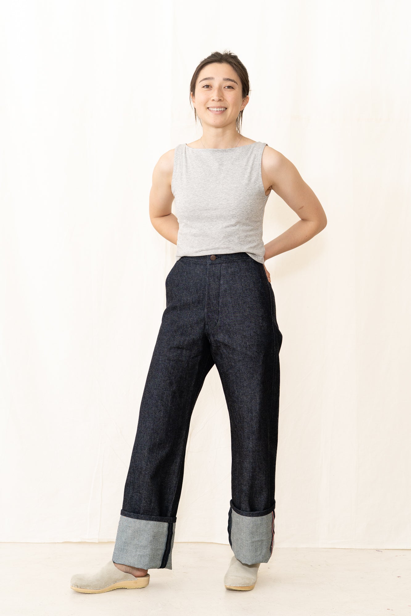 UQNATU Long Indigo Selvage Sailor Pant