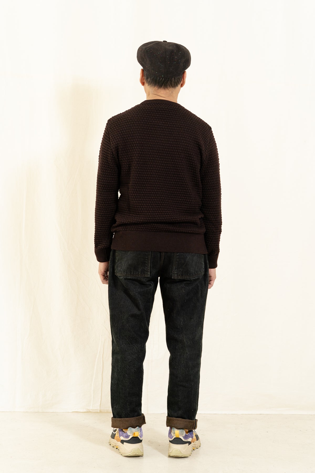 GRP TEC2 L/S Crewneck Sweater in Brown