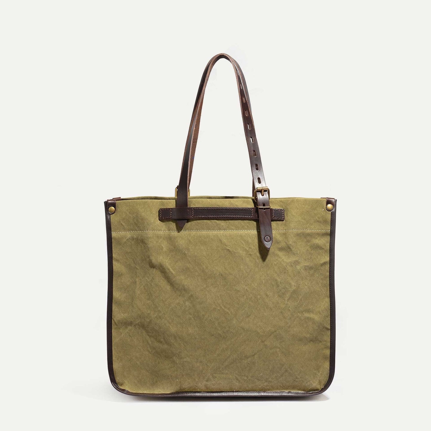 Bleu de Chauffe Bazar Tote Bag in khaki stonewash