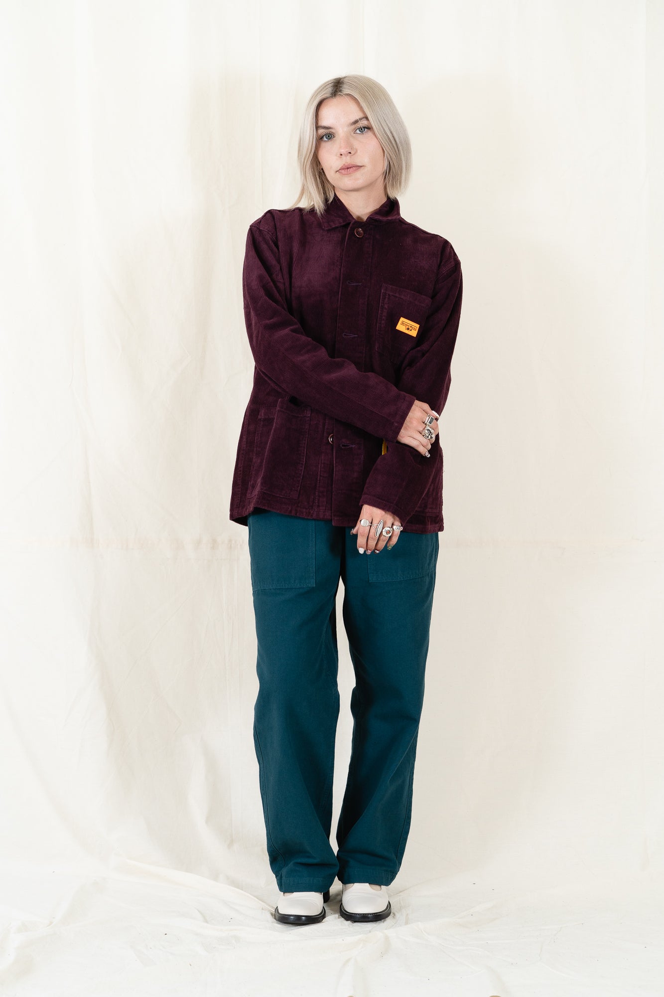 Service Works Plum Corduroy Coverall Jacket