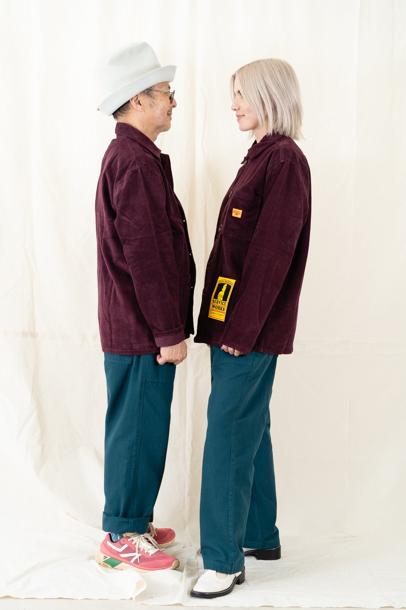 Service Works Plum Corduroy Coverall Jacket