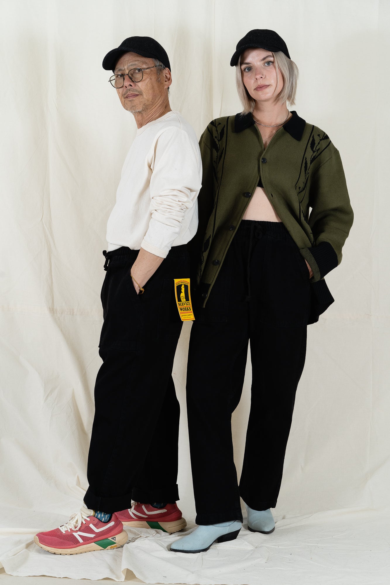 Service Works Black Denim Chef Pant