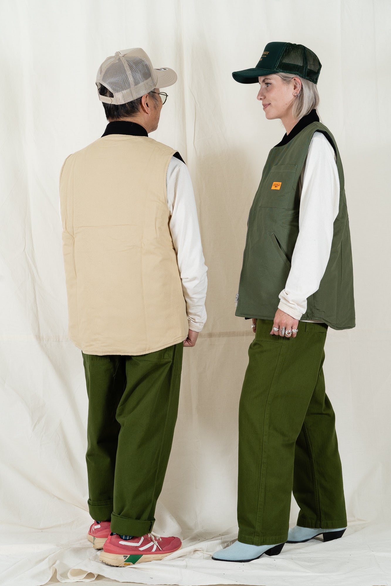 Service Works Padded Work Vest Pale Khaki