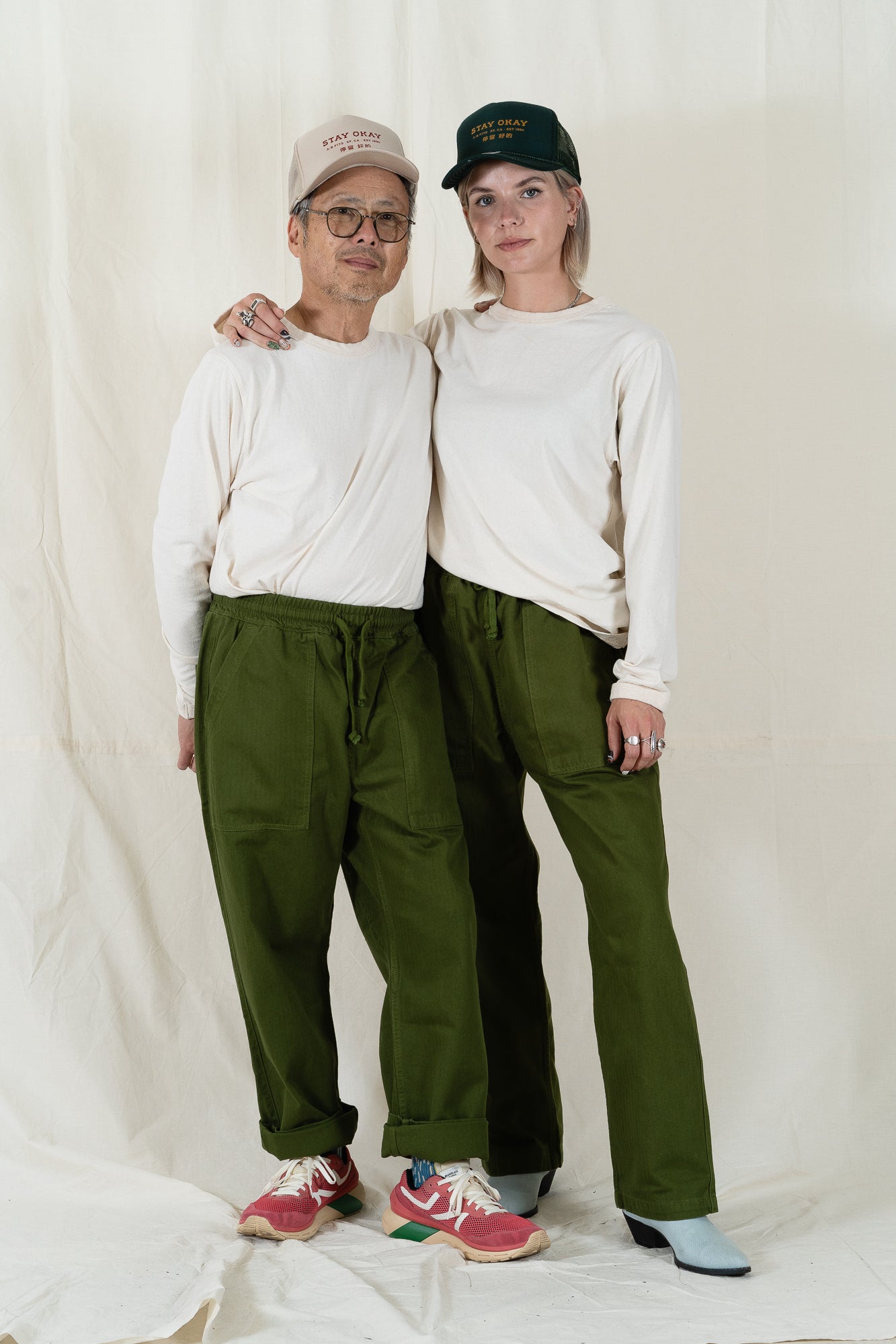 Service Works Pesto Herringbone Chef Pant