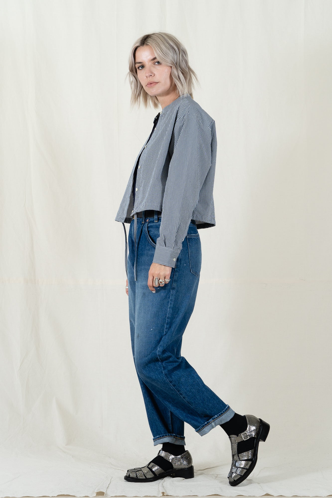 Red Card Tuck Baggy Jean