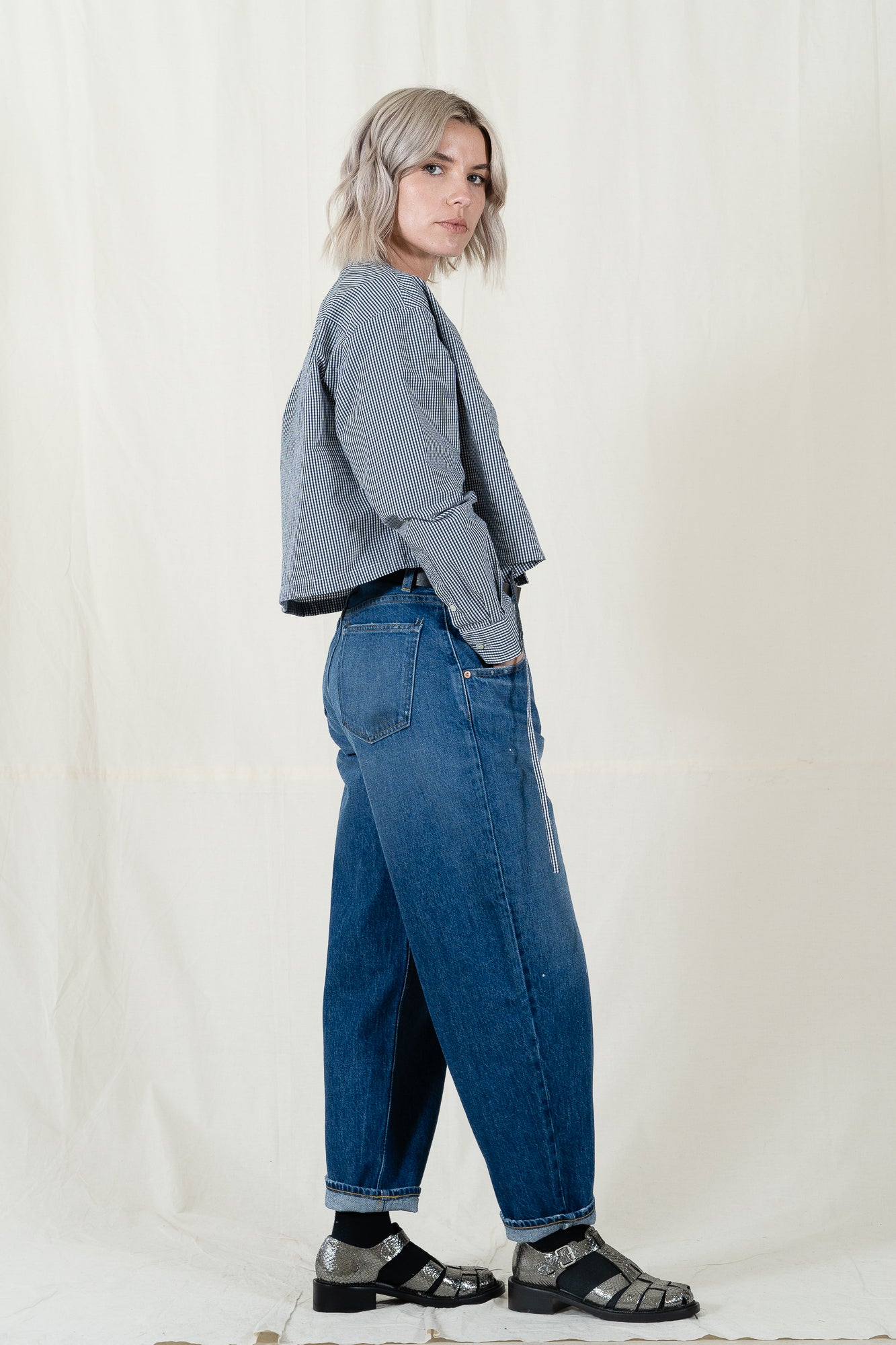 Red Card Tuck Baggy Jean